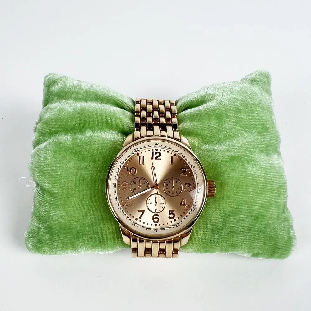 Large gold wristwatch battery tested